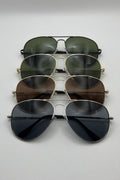 Classic Metal Aviator Sunglasses Bulk Pack | 12 PCS Assorted