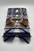 Rimless Small Sunglasses Bulk Pack | 12 PCS Assorted
