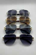 Aviator Jaguar Hinge Wood Temple Sunglasses Bulk Pack | 12 PCS Assorted