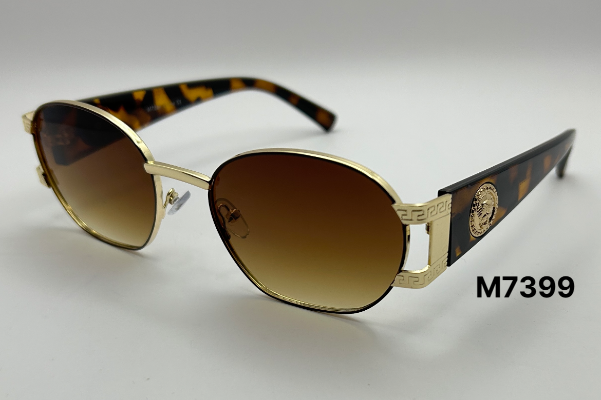 Temple Emblem Oval Sunglasses Bulk Pack | 12 PCS Assorted