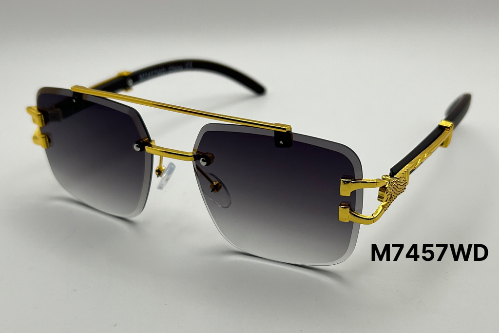Rectangle Jaguar Hinge Wood Temple Sunglasses Bulk Pack | 12 PCS Assorted