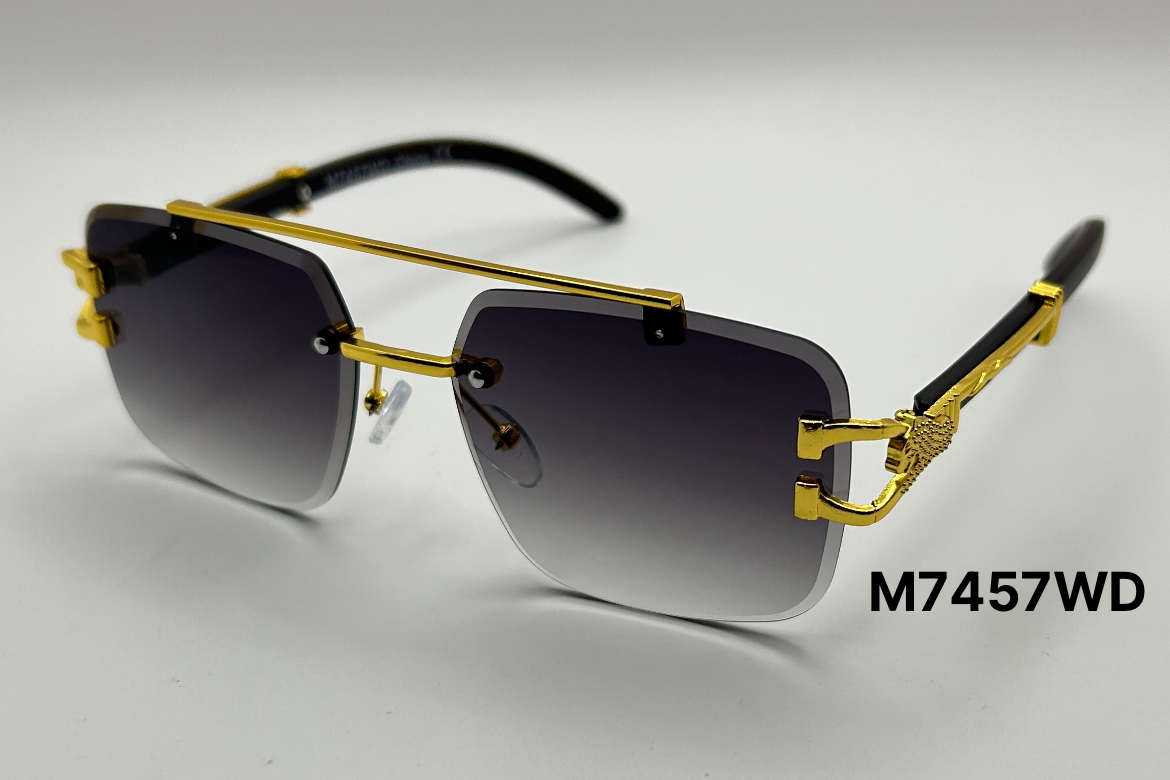 Rectangle Jaguar Hinge Wood Temple Sunglasses Bulk Pack | 12 PCS Assorted