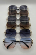 Metal Frame Temple Detail Sunglasses Bulk Pack | 12 PCS Assorted