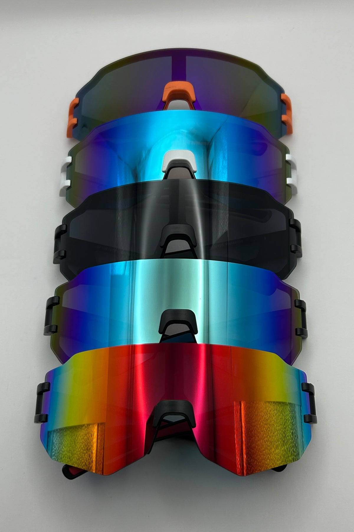 Rimless Shield Goggle Sports Sunglasses Bulk Pack | 12 PCS Assorted