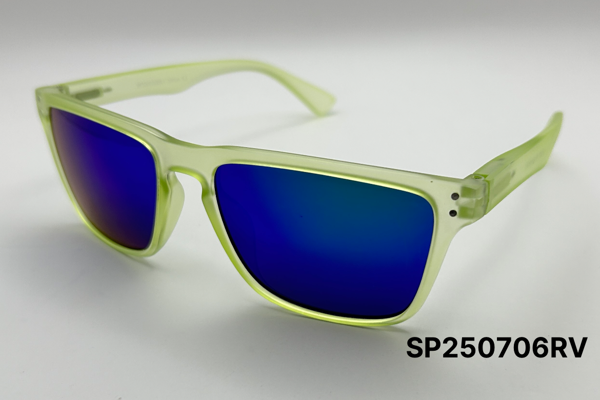 Sport Color Mirror Two Dot Stud Accent Sunglasses Bulk Pack | 12 PCS Assorted