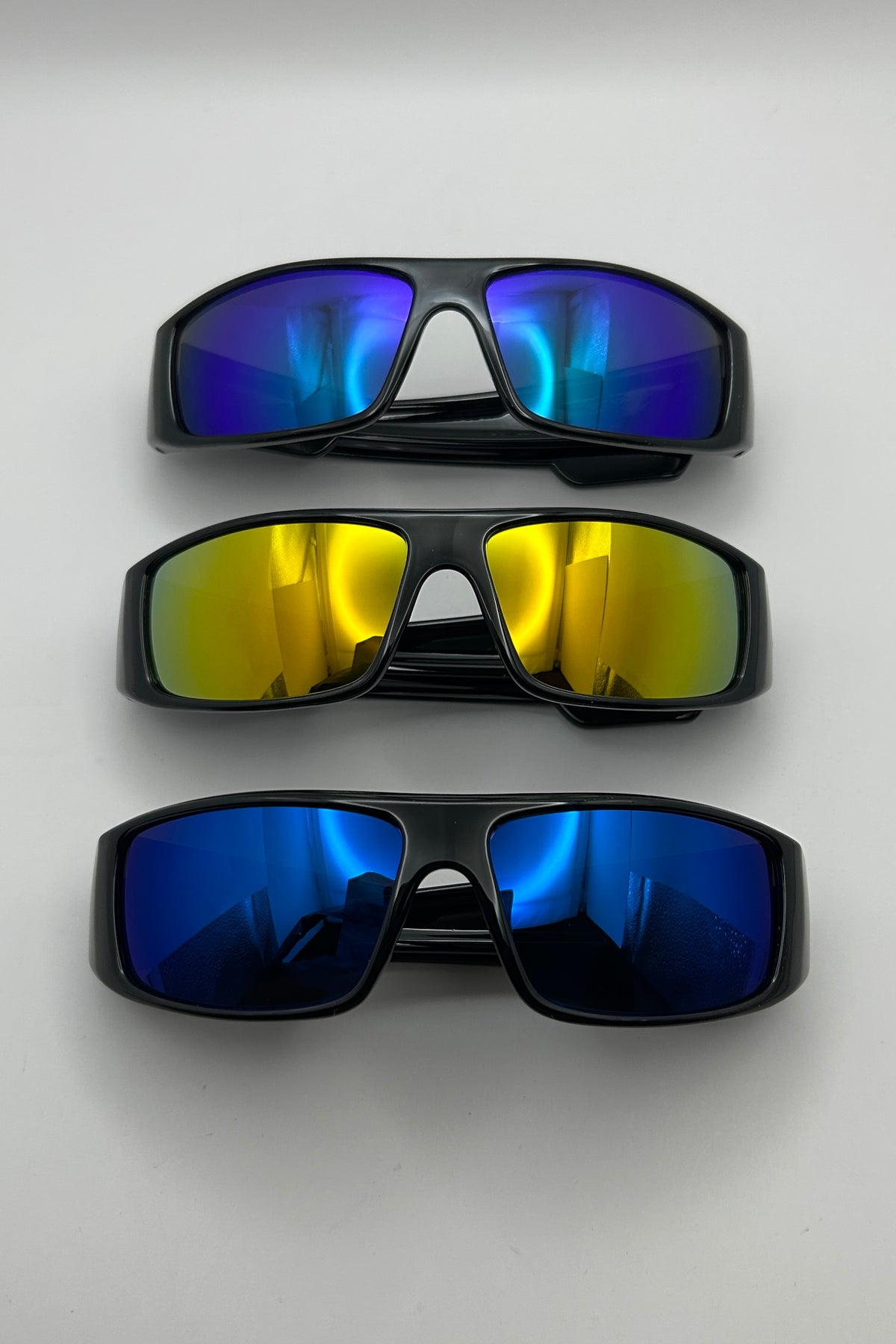 Sport Mirror Wrap Around Sunglasses Bulk Pack | 12 PCS Assorted
